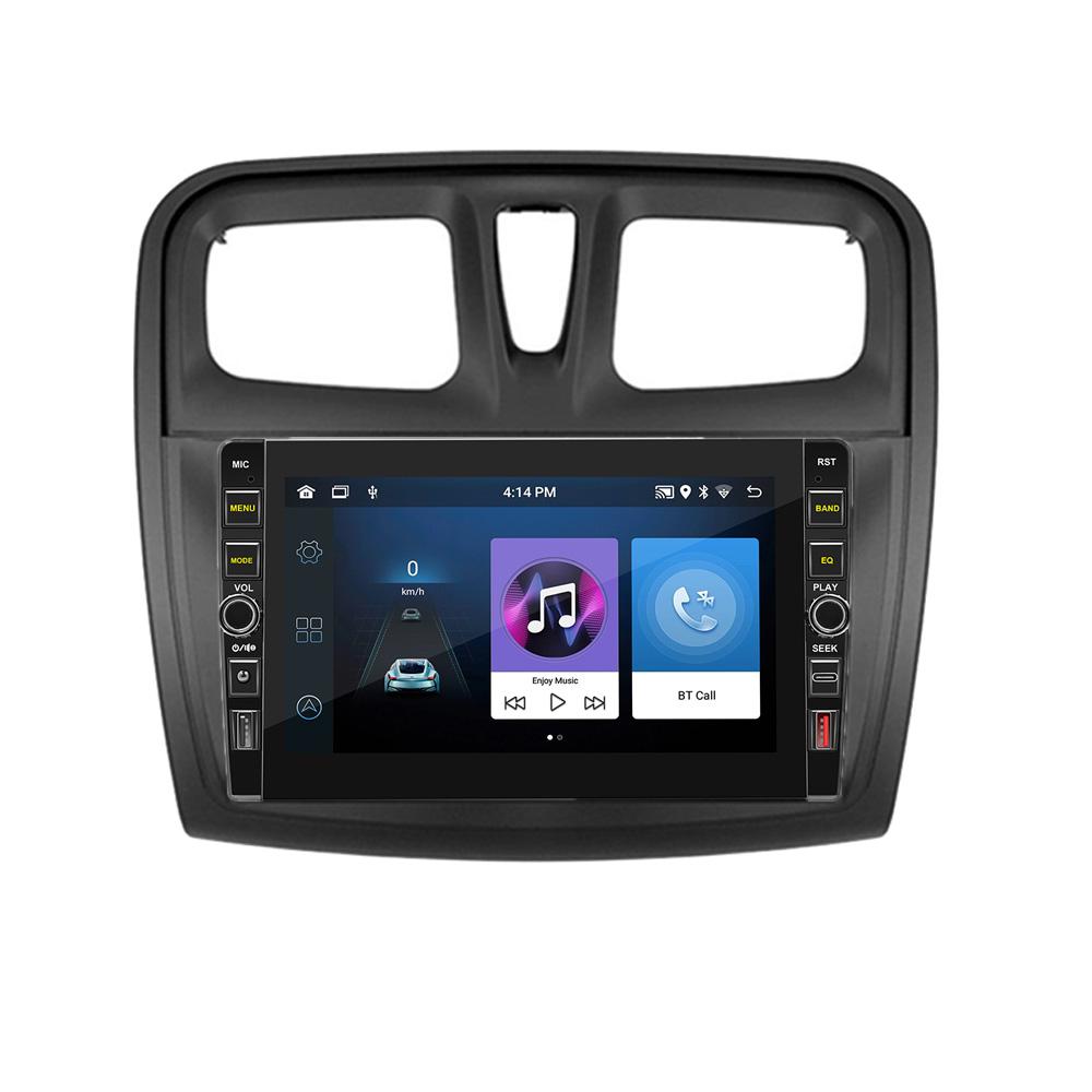 8-дюймовый Android для Renault Logan Sandero 2014-2017 с кнопкой, автомобильным радио, видео, мультимедиа, GPS-плеером, 1 + 32 ГБ