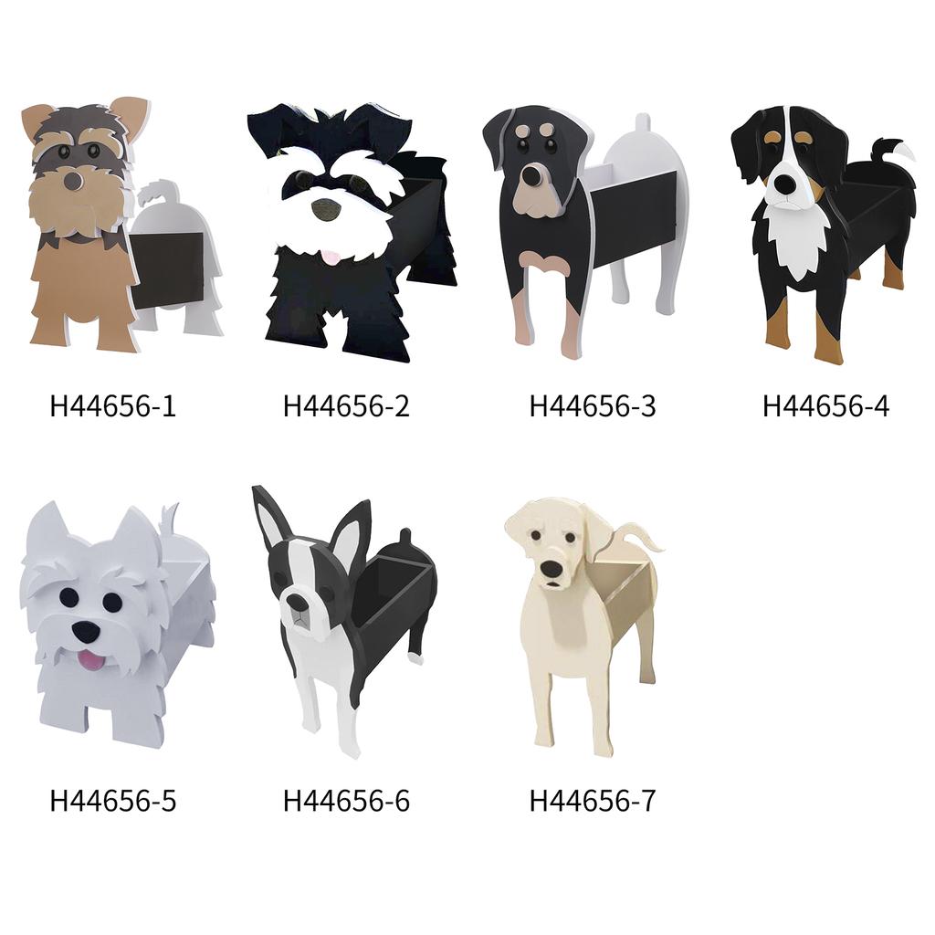 Мультфильм Животные Симпатичные Собаки Форме Горшок Растения Сад Украшенный Лабрадор Плантатор