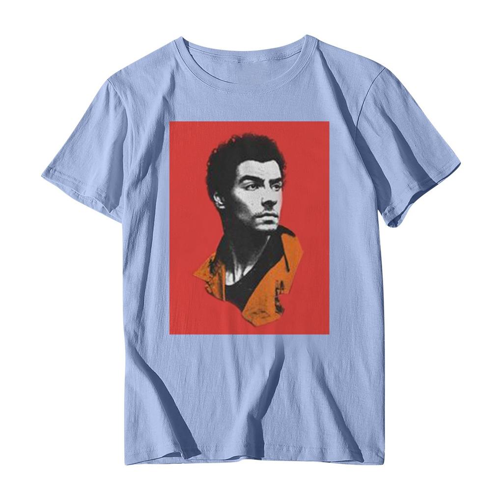 Повседневная модная спортивная футболка с круглым вырезом и принтом унисекс с коротким рукавом