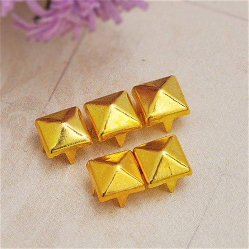 Заклепки Одежда Обувь Сумки Аксессуары Панк Пирамида Квадратные Шпильки DIY Металлические Шипы