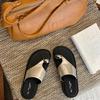 Толстоподошвочные однословные шлепанцы с перемычкой для женщин, для ношения летом 2025 года, новые модели с юбками, вьетнамки, римские нишевые сандалии