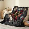 1PC Death Note Patterned Flannel Blanket Suitable For All Seasons For Home Decor Warmth And Comfort Gifts Holiday Present