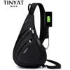 New Man Sling Shoulder Bag Anti-Theft Crossbody Bag for 9.7'' Pad USB Charge Waterproof Travel Messenger Casual Chest Bag