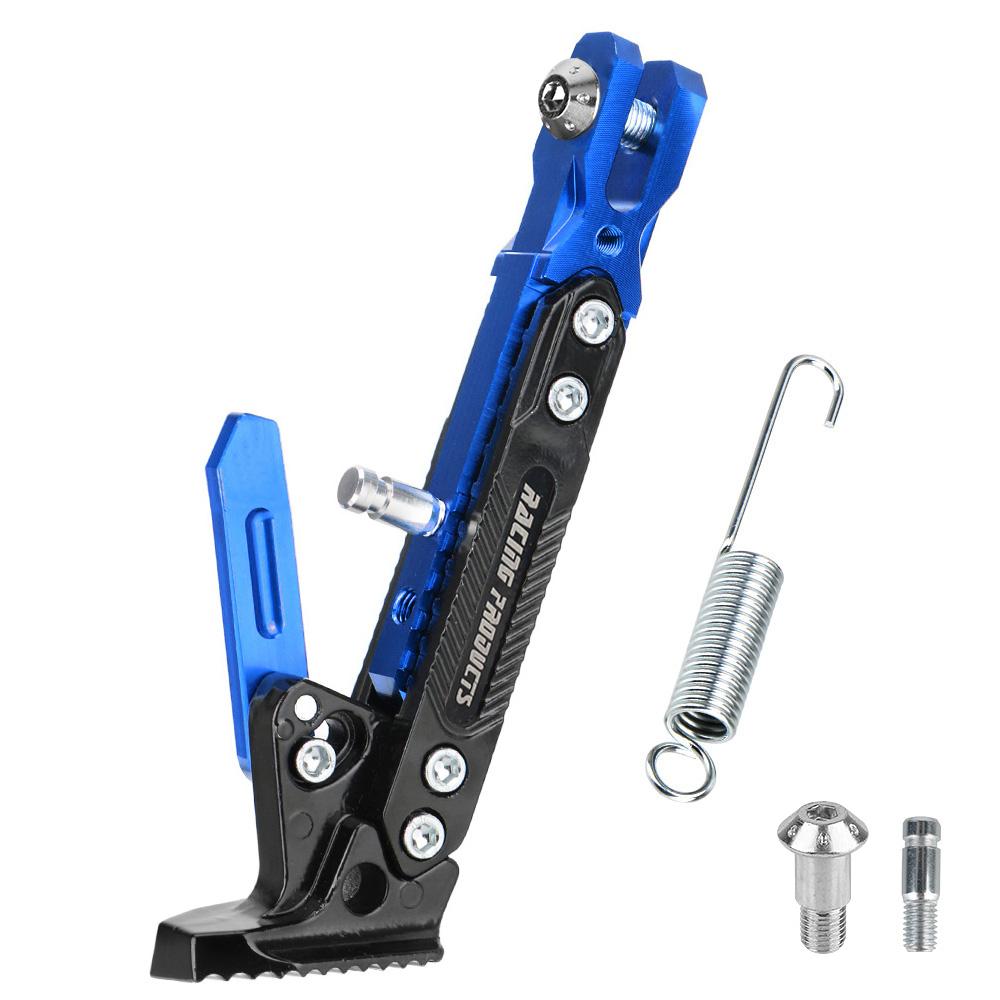 Universal Motorcycle CNC Kick Stand Parking Bracket Motorcycle Accessories Adjustable Kickstand Foot Side Stand for Electric Motorbike
