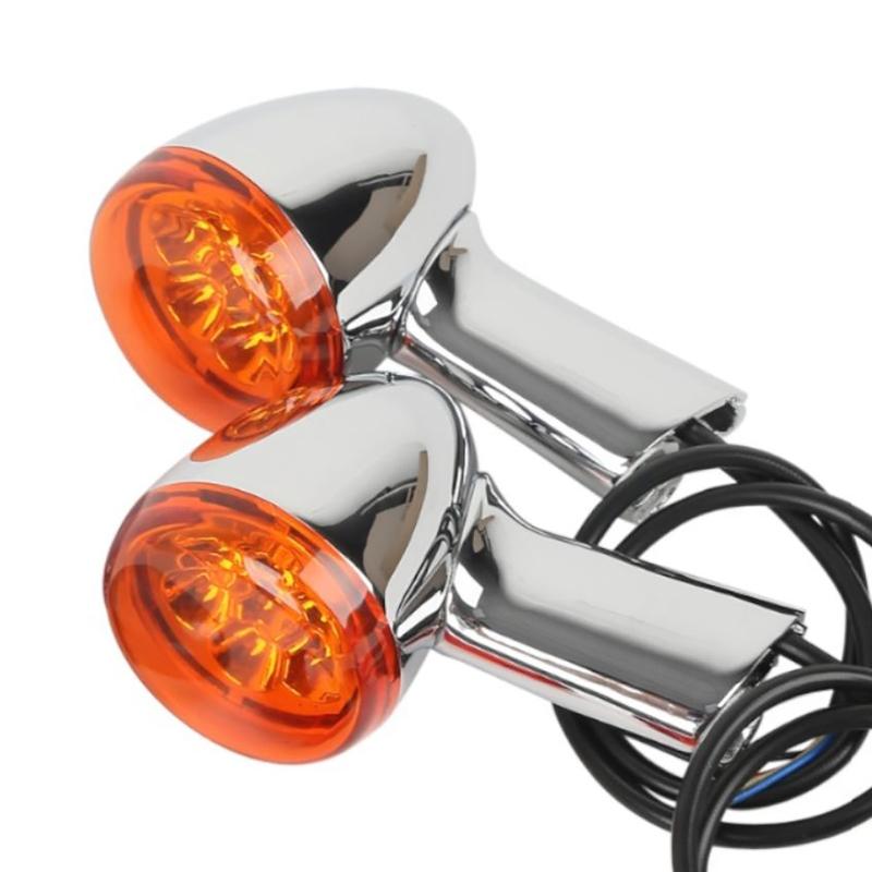2Pcs LED Motorcycle Turn Signal Light Motorcycle Turn Indicator Running Lamp Fit for Harley Sportster XL883 XL1200