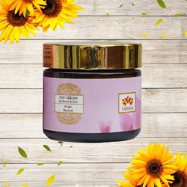 Дневной крем с Подсолнечником и Цинком (50 г), Sunflower & Zinc Day Cream, Vrindaam