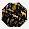 1pc Egyptian Symbols Open/Close Folding Umbrella, All- Portable Umbrella for & Men, Stylish Accessory (Holiday Gift) 8-Rib yy251213147