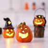 Glowing Ceramic Pumpkins with LED Light Battery Operated Pumpkins Night Light For Halloween Party Tabletop Centerpieces