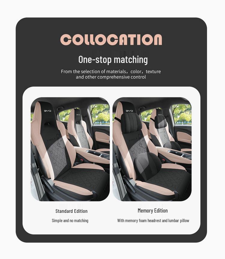 New BYD Seagull Car Seat Cushion: Universal, Semi-Package Saddle Pad for Five Seats, All Seasons