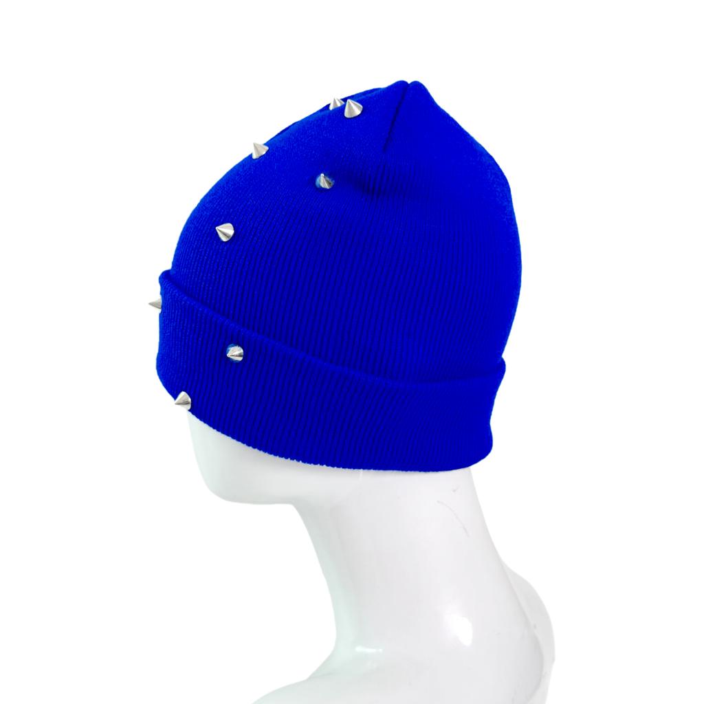 Antique Style Acrylic Interior Custom Crystal Rhinestone Winter Hat Knitted Beanie with Diamond and Woven Label Patch