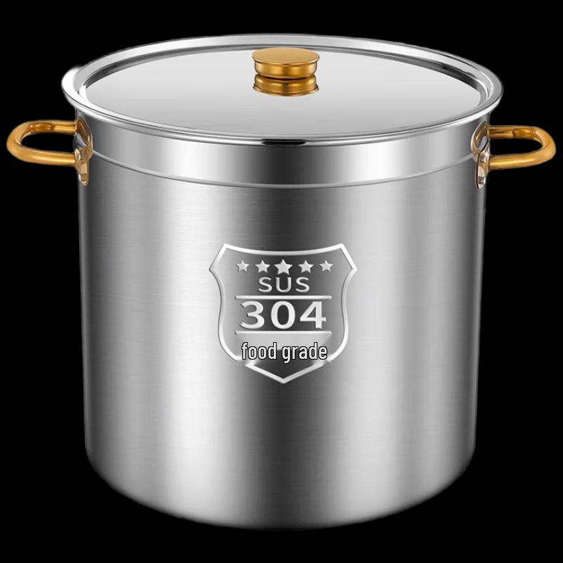 Xiyao 304 Stainless Steel Commercial Soup & Rice Pot with Lid