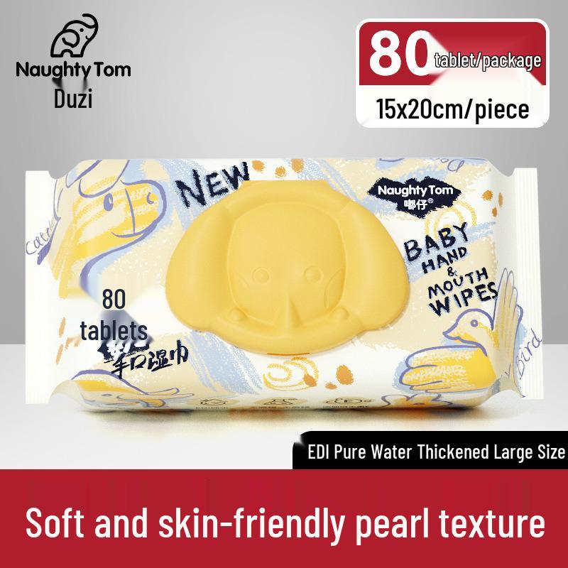 Extra Thick Baby & Toddler Hand and Mouth Wipes - Large Pack for Household Use