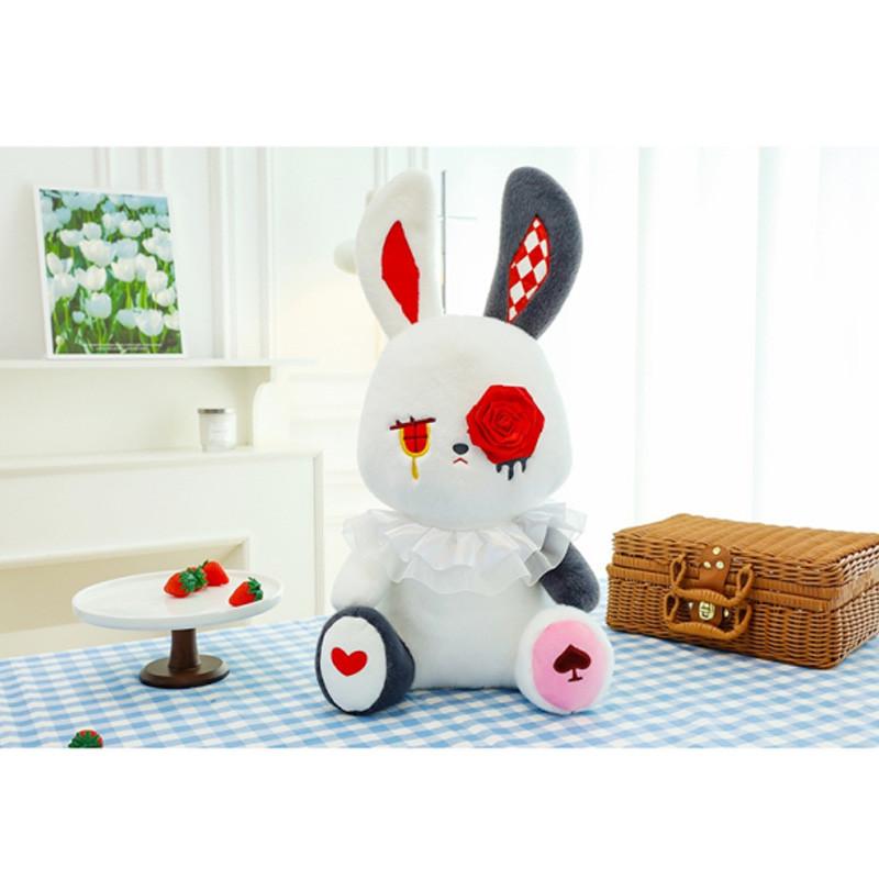 Adorable Rose-themed Plush Rabbit Toy Perfect For Halloween And Gift Giving