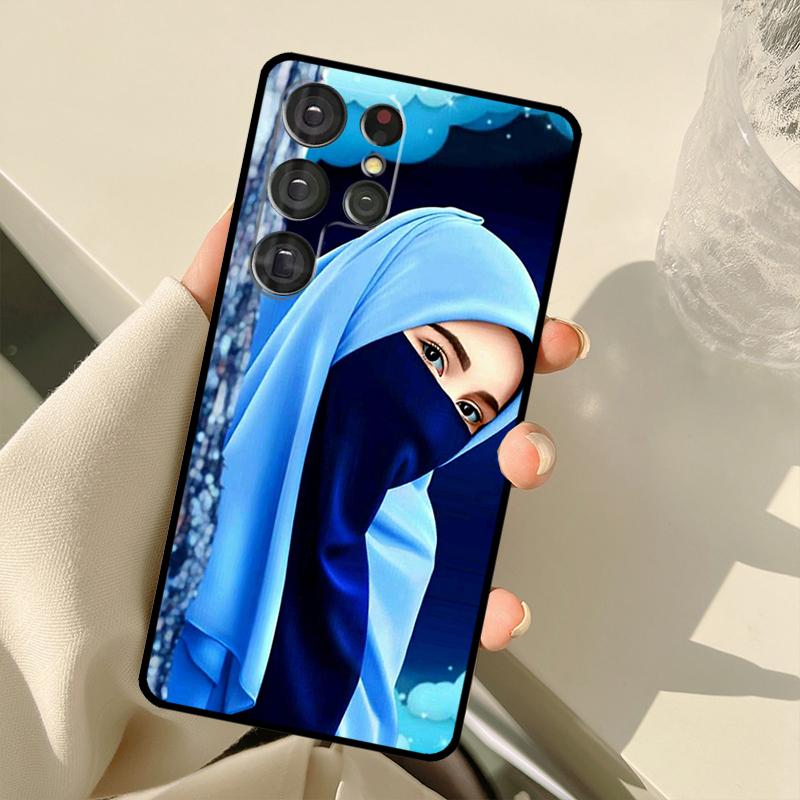Мусульманский Исламский Хиджаб Чехол Для Девочки Для Samsung Galaxy S23 Ultra S21 S22 S24 S25 Ultra S9 S10 Plus S25 FE S20 FE Задняя Крышка
