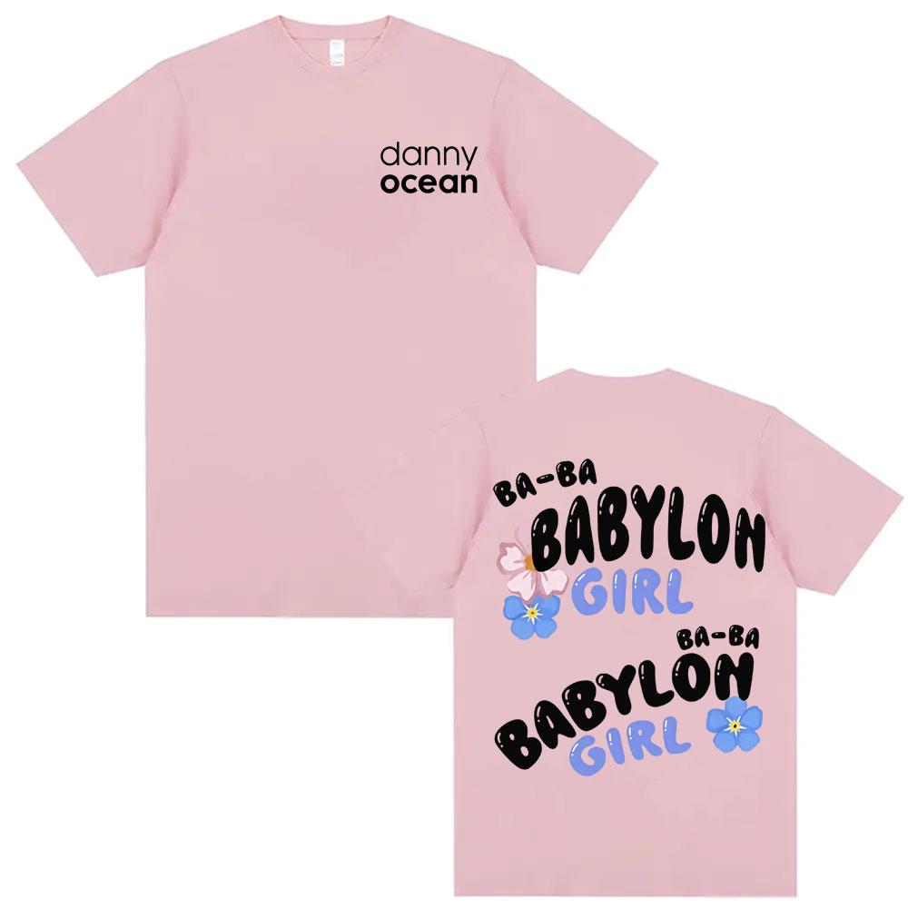 Rapper Danny Ocean Babyloh Girl T Shirts Men Women Summer Cotton High Quality Tshirt Vintage Style Oversized T Shirt Streetwear