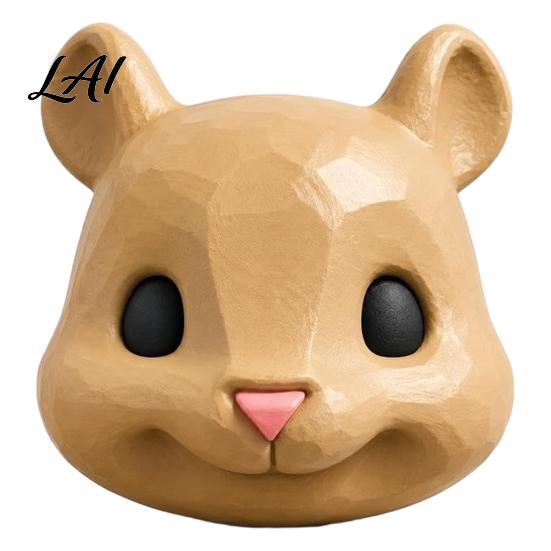 Funny Yard Entertainment Accessory Squirrel Head Feeder Animal Face Design Hanging Feeder Wildlife Feeding Station for Outdoor Garden Backyard Patio