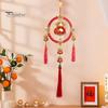 Chinese New Year Pendant 2025 Year of The Snake Hanging Ornament Spring Festival Lucky Charms with Tassels for Home Office