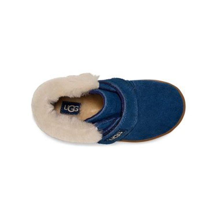 UGG Nolen Удобные Универсальные Замшевые Детские Ботинки Детские ботинки Темно-синие 1106229T-NWNV