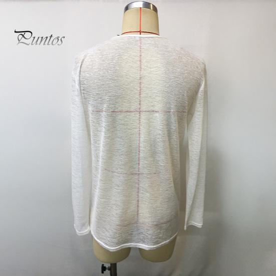 Мужская рубашка, мягкая, дышащая, однотонная, повседневная, с V-образным вырезом и длинным рукавом, свободная, весна-лето, пуловер, топы, повседневная одежда