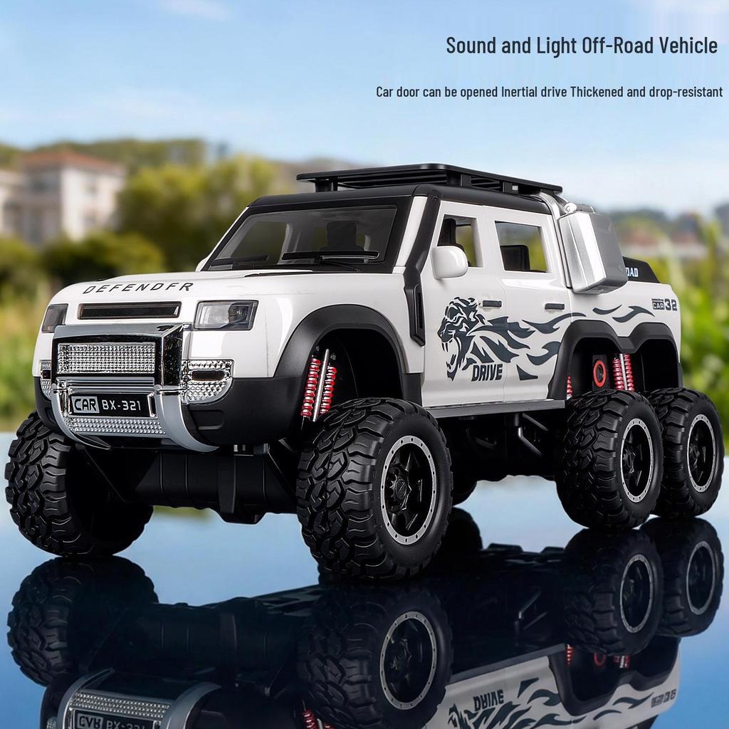 Children's Six-Wheeled Off-Road Vehicle Toy with Sound and Light