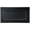 NARUMI Glassworks Vian Rectangle Plate, Black, 32cm, GW4095-65165