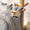 Фетровые поделки-барашки, шерстяное украшение, 3D-декор из валяной шерсти, ручная работа, животное-аксессуар для одежды, шарфов, брошей, шляп, сумок, материалы для DIY