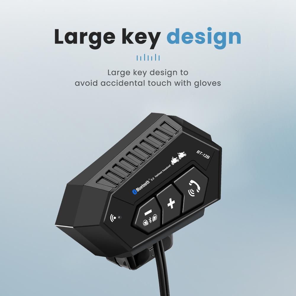 1/2 шт. Bluetooth-гарнитура для мотоциклетного шлема, беспроводной интерком, интеркомуникатор, водонепроницаемые мото-наушники IP56