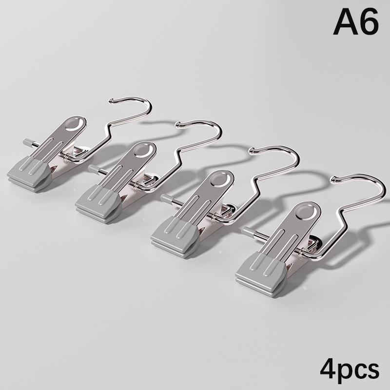 10 шт., зажим для одежды из нержавеющей стали, универсальный органайзер для обуви, прищепки для одежды, крючки для стирки, домашнее хранение одежды, полотенец