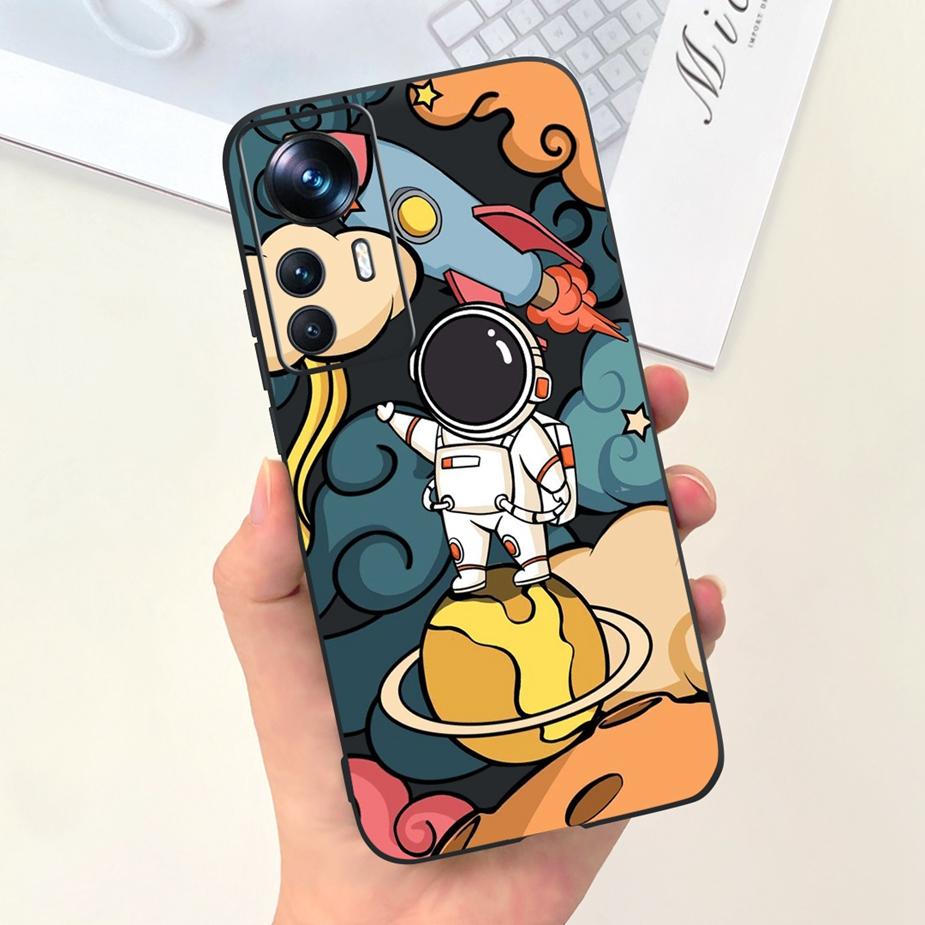 For Xiaomi 12T Pro Case Cute Astronauts Cartoon Cover Soft Silicone Phone Cases For Xiaomi Mi 12T Pro Mi12T 12TPro Fundas Bumper