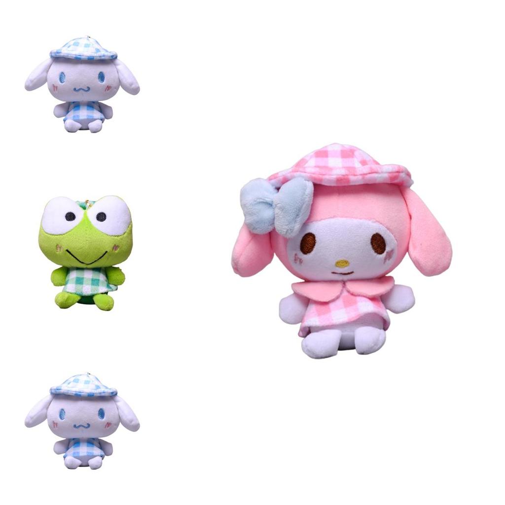 Милая Плюшевая Кукла-Подвеска Sanrio Куроми Мелоди Синнаморолл Для Украшения Сумки и Брелока