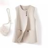 Luxury Sleeveless Vest for Women, Elegant and Slimming Waistcoat for Spring