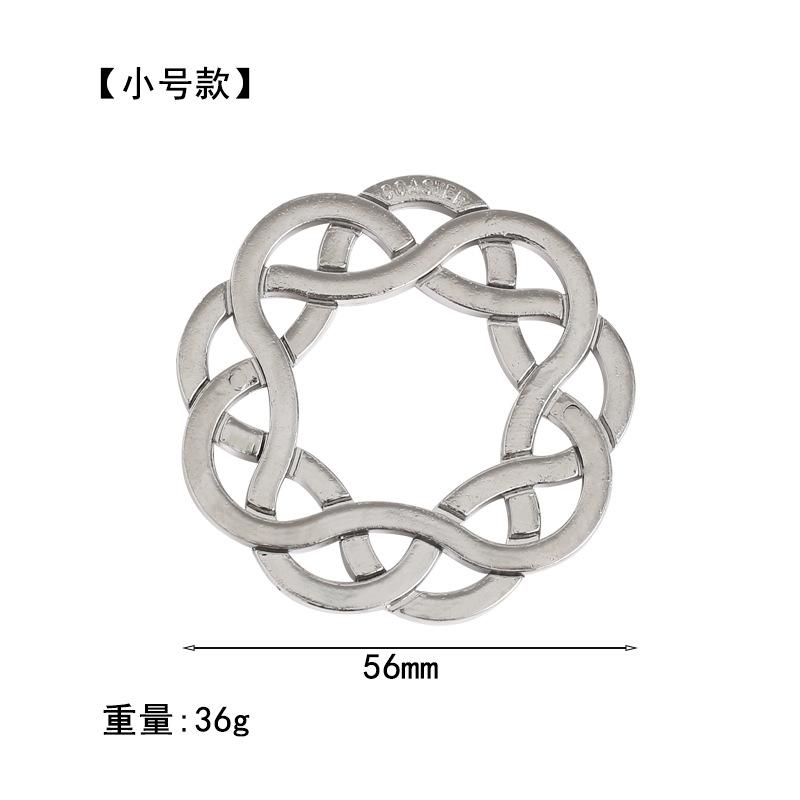 Puzzle Zinc Alloy Intelligence Unlocking Ring Unlocking Set, Nine-Link Educational Toy, Kong Ming Luban Lock Mechanism Box