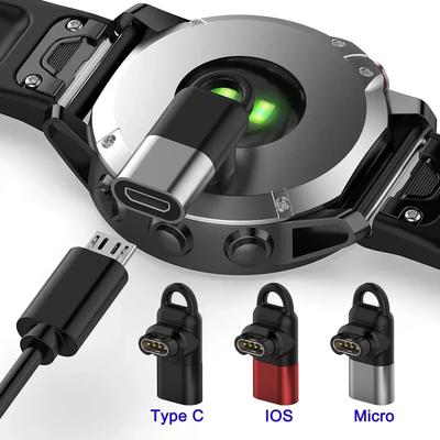 Зарядное устройство для смарт-часов Garmin Chargin Micro USB/ IOS/ Type C Адаптер для зарядки Instinct 2 Solar/ Fenix 5/6/7 7x