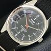 HAND-WINDING VINTAGE HMT JUBILEE INDIAN MENS BLACK COLOR DIAL WATCH A700114-5 R201-a700114