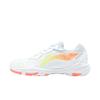 Li Ning Rocket Cloud Series Fashion Comfortable Versatile Durable Breathable Lightweight Low-Top Badminton Shoes Unisex Sneaker White Orange AYTS061-7