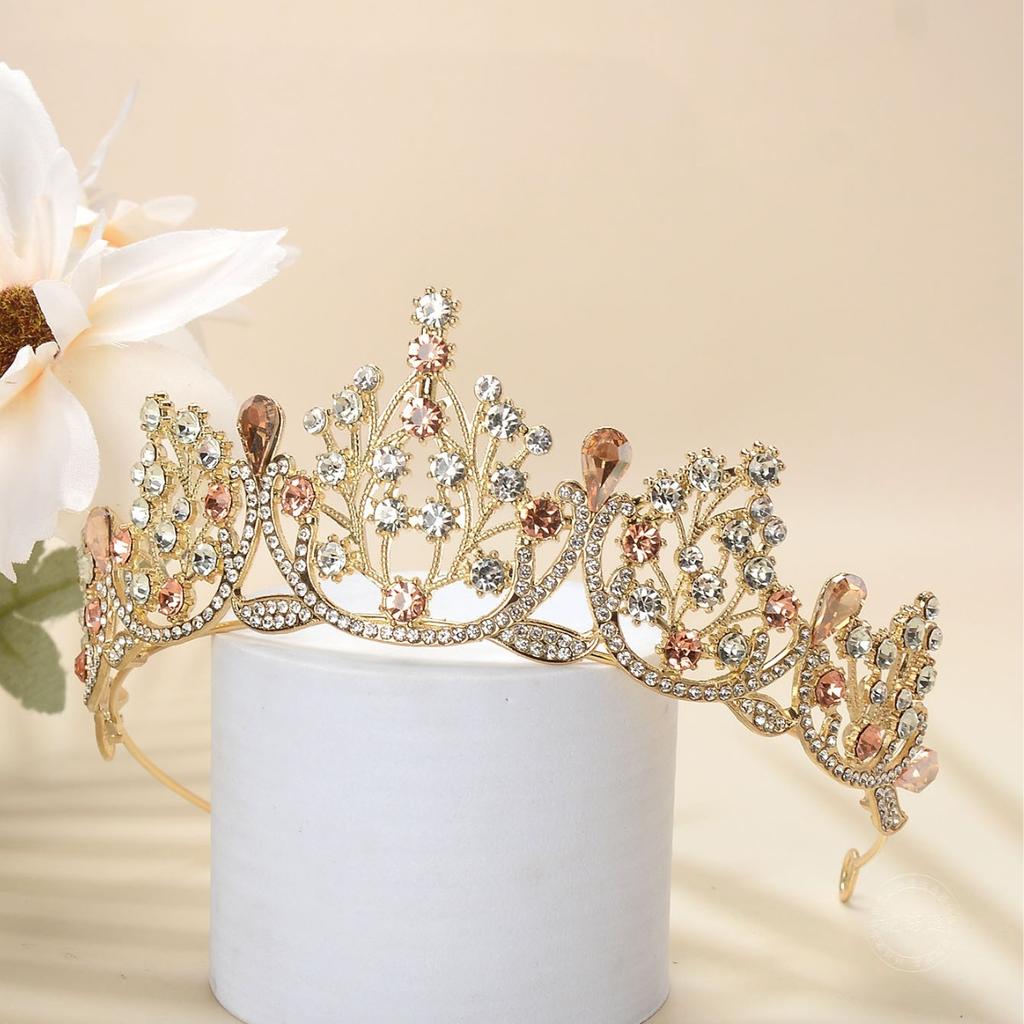 Baroque Style Retro Princess Super Fairy Alloy Rhinestone Jewelry Headdress Crown Bride Wedding Wedding Dress Accessories