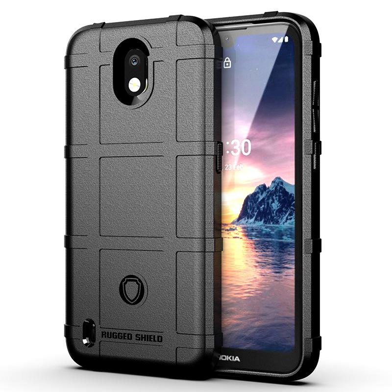 Подходит для чехла мобильного телефона Nokia 1.1 Чехол для защиты Nokia 1.1 Силиконовый щит Матовый утолщенный всесторонний противоударный чехол