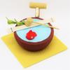 Сезонное украшение Maruzen, Летний водяной шар с золотой рыбкой, Желтый, Прибл.. 9 х 9 х 6,5 см