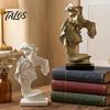 Декоративная скульптура для Resin Art, Скульптура целующейся пары, Абстрактная скульптура пары для декора дома, Минималистичная двусторонняя статуэтка лица, Романтическая