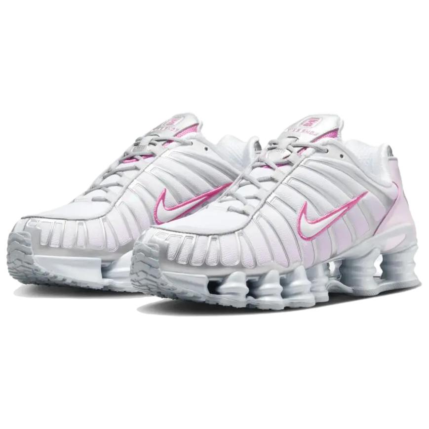 Nike Кроссовки женские Shox TL Metallic Platinum Pink Foam Белые Pinksicle HV2520-001