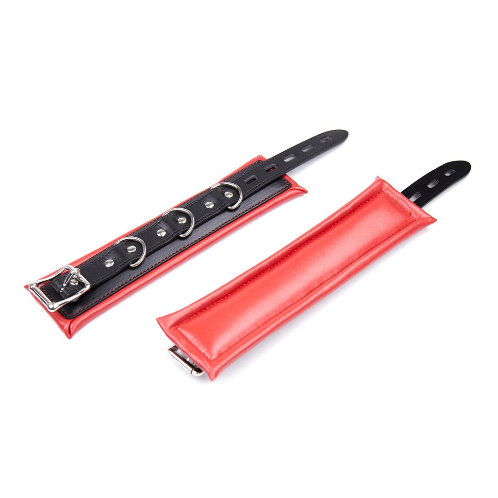 Soft Sponge Adult Handcuffs Ankle Cuffs Bondage With Chain Collar Restraints Adult Toys For Couple Adult Games Bdsm Bondage Set