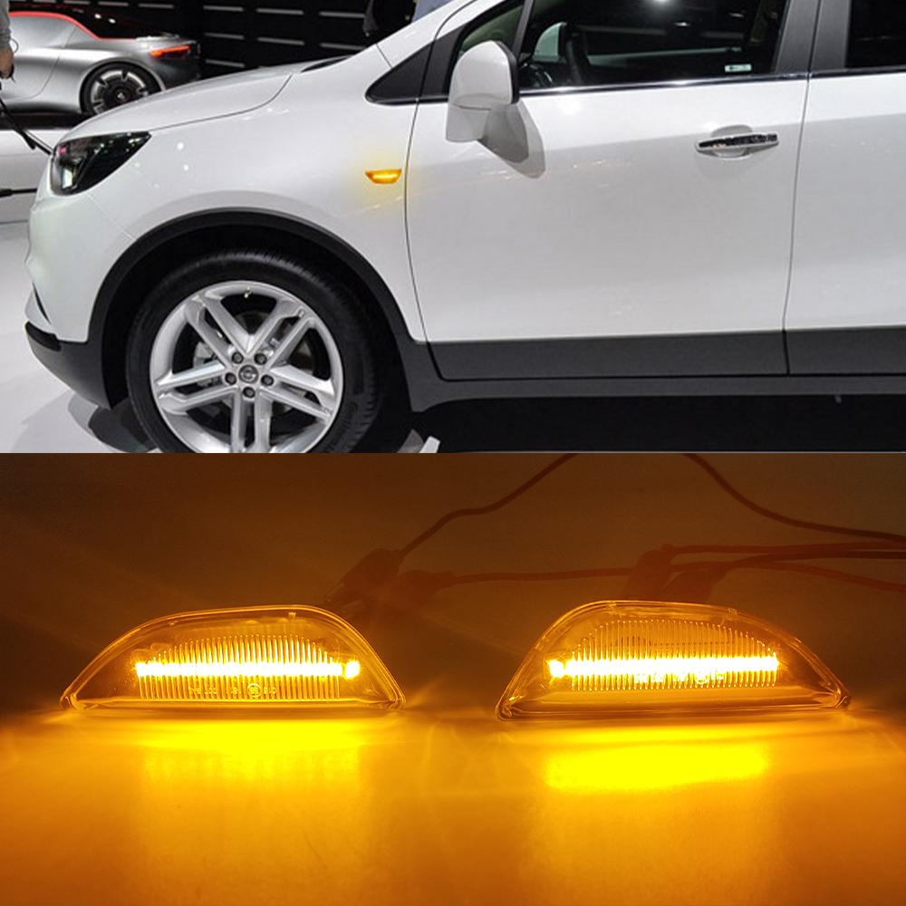 Dynamic Led Side Marker Flowing Turn Signal Sequential Blinker Lamp for Opel Mokka X Chevrolet Trax 2013-2020 Buick Encore
