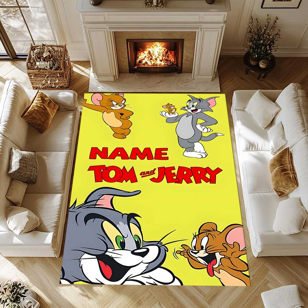 Warner Bros. Works (16) Customize your name rug, office chair cushion, home bedroom living room gift.