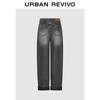 UR 2025 Осень Винтажные Вываренные Джинсы Деним Широкие Штанины