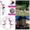 1/3Pcs Solar LED Light Flamingo Lawn Light Garden Light Outdoor Waterproof Pink Flamingo Lights Landscape Lighting Garden Decor