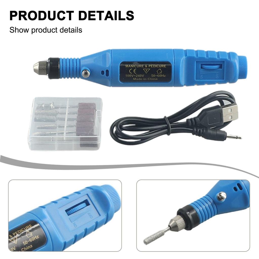 Mini Electric Grinder-Drill Manicure Grinding Rotary Tool Kit Set Polishing-Tool
