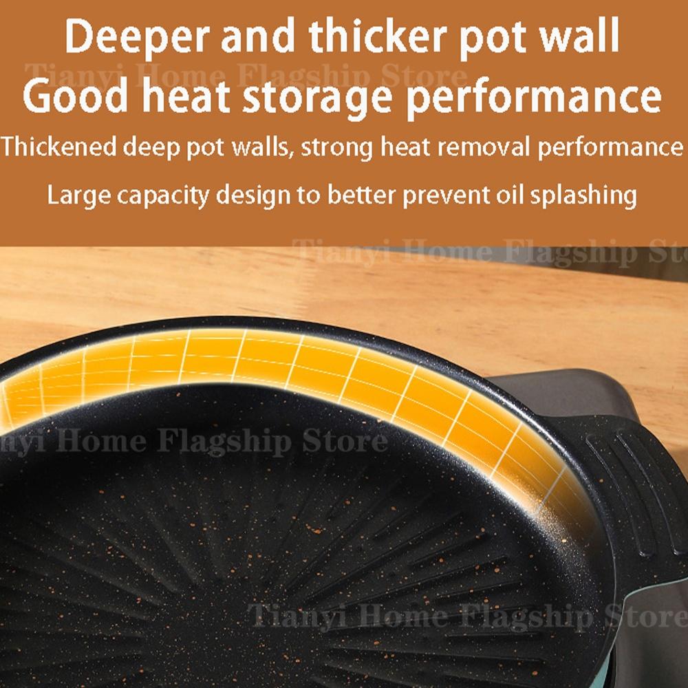 Круглая сковорода-гриль с антипригарным покрытием, тарелка для барбекю, корейский бытовой гриль для барбекю, для улицы, путешествий, кемпинга, сковорода для жарки, вок, кухонные аксессуары