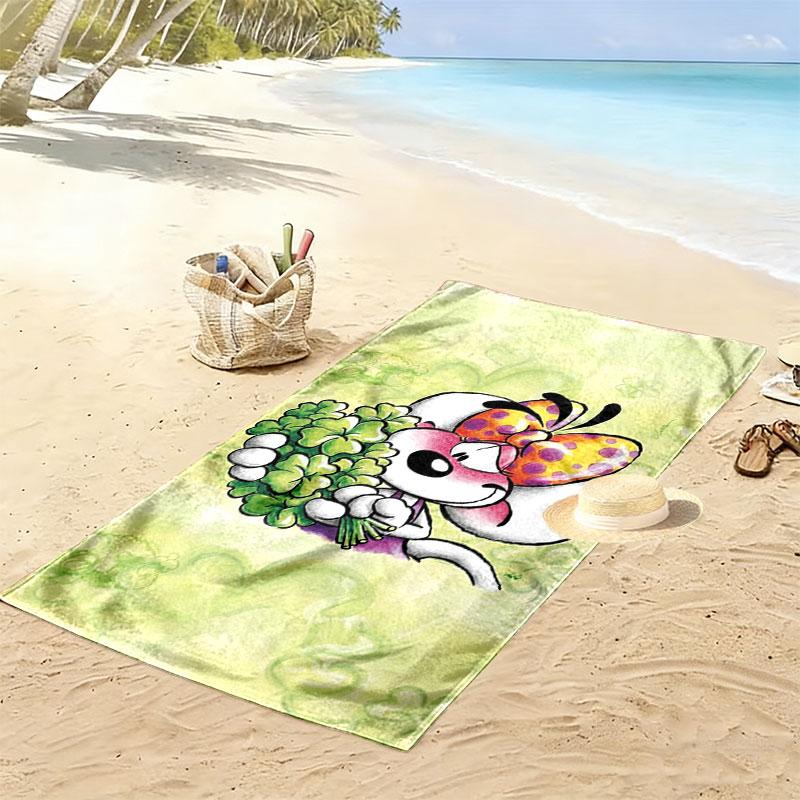 Diddl Print Beach Towel, Large Soft Quick Dry Towel for Beach Camping Swimming