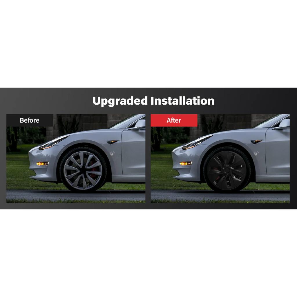Матовые черные 19-дюймовые колпаки на колеса для Tesla Model Y 2021-2024 Колпаки на ступицы Аксессуары для Tesla Model Y 2024