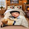 Elvis Presley Pattern Bedding 3Pcs Set Bed Sheet And Pillowcases For Indoor Bedroom